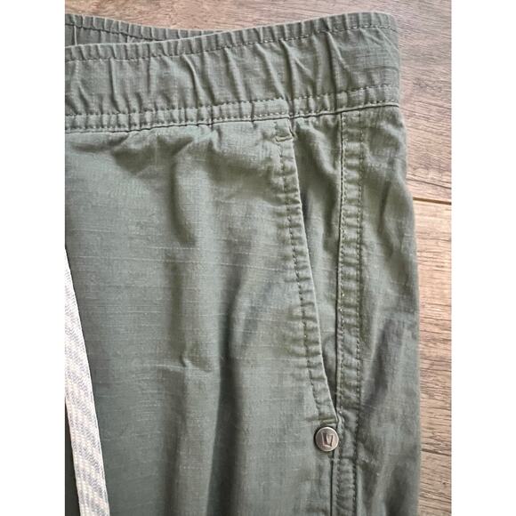 Vuori Womens Ripstop Pant Army Green Small Organic Cotton Modern Slimmer Fit - Picture 6 of 8